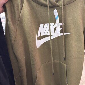 NWT Nike Women's Olive Sweatshirt - Size M